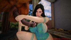 Yennefer Milks A Horse Cock [Shinewind] - ﻿3D animation on Crohasit