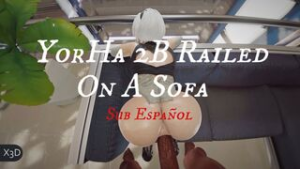 YorHa 2B Railed On A Sofa [X3D] [Sub Español] - ﻿3D animation on Crohasit