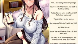 “You got catfished by a horny milf!” Hentai Caption Dub - 2D animation on Crohasit
