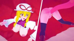 Yukari and very huge trouble - ﻿3D animation on Crohasit