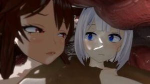 Yuugi conquers Gensokyo! (Same Size Vore) - Touhou animation on Crohasit