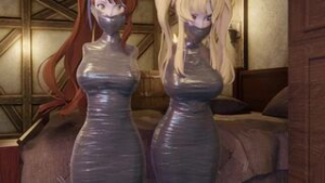 Zeta and Beatrix Tape Gagged and Mummified - ﻿3D animation on Crohasit