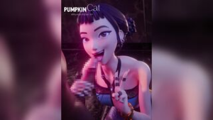 Zoey in the concert bathrooms - ﻿3D animation on Crohasit