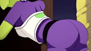 cheelai gets caught - dragon ball super animation on Crohasit
