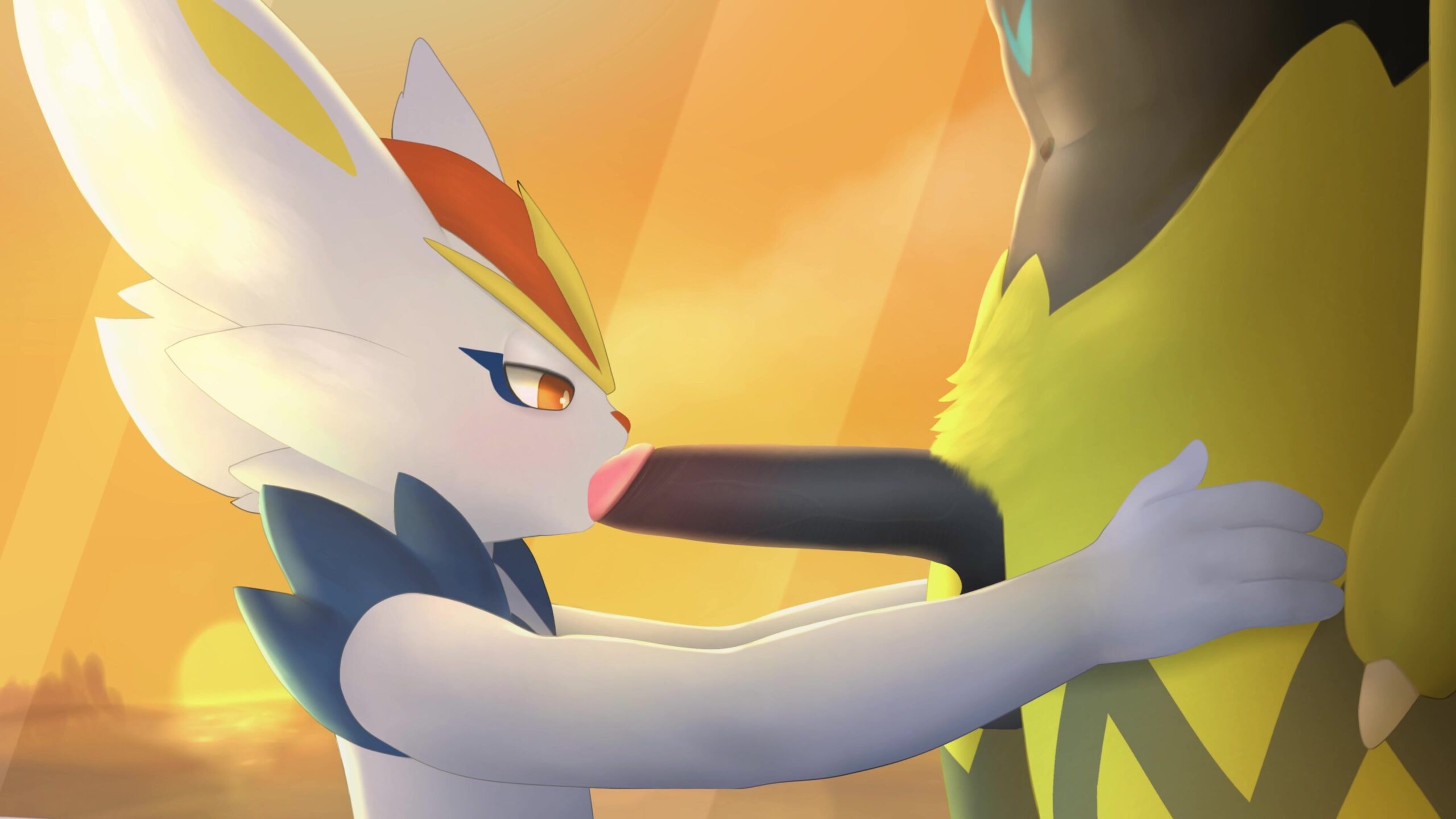 Cinderace ＆ Zeraora - Pokemon animation on Crohasit