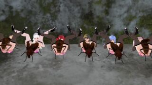 [debon] Cockroaches piledriving some ship sluts - ﻿3D animation on Crohasit