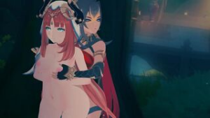 dehya x nilou - Genshin Impact animation on Crohasit