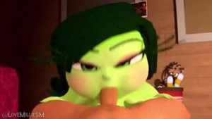 disgust giving a blowjob - Disney animation on Crohasit