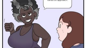 ebony aunt teach me how to fuck - 2D animation on Crohasit
