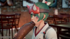 kiriko supports her team - ﻿3D animation on Crohasit