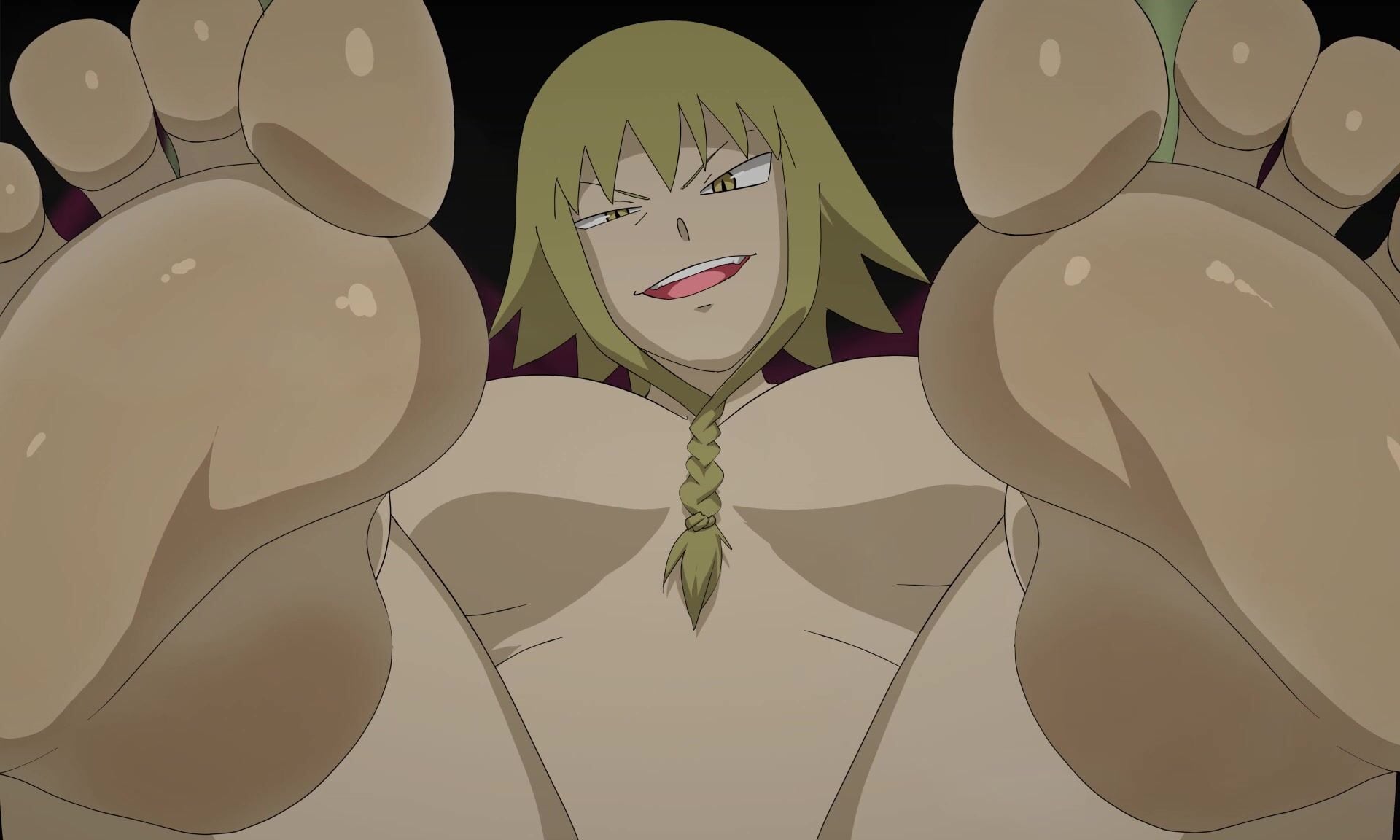 Medusa Feet Smother - soul eater animation on Crohasit