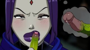 raven wants the horse - DC Comics animation on Crohasit