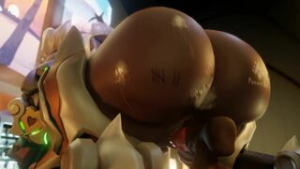 [snips456fur] Orisa’s present - Overwatch animation on Crohasit