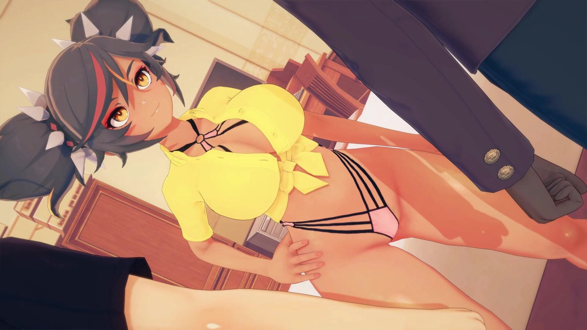 Xinyan Double Penetration [RimuruX] - Genshin Impact animation on Crohasit
