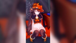 17 Hu Tao Halloween - Genshin Impact animation on Crohasit
