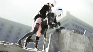 2B Outdoors Sex – Cake of Cakes - Nier Automata animation on Crohasit