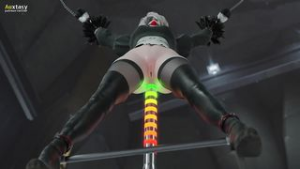 2b gets fucked by glowing dildo - ﻿3D animation on Crohasit
