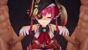 [4KMMD]Houshou Marin Hibikase - ﻿3D animation on Crohasit