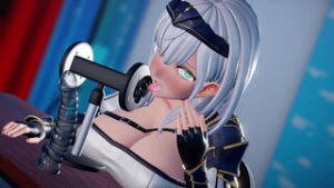 [4kmmd]Shirogane Noel ASMR - ﻿3D animation on Crohasit