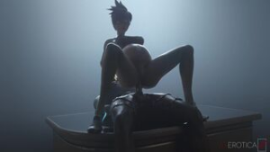 5 months later Tracer STILL wants BDSM BBC (black) [VGErotica] - Overwatch animation on Crohasit