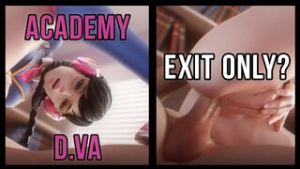 ACADEMY D.VA IS TOO CUTE FOR ANAL | OVERWATCH SFM PMV - Overwatch animation on Crohasit