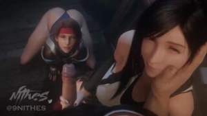 Afterparty mission feat: Tifa & Jessie ( Dubbed ) - ﻿3D animation on Crohasit