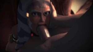 Ahsoka Tano sucks a dick - ﻿3D animation on Crohasit