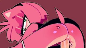 Amy Cowgirl - Sonic the Hedgehog animation on Crohasit