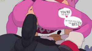 Amy Riding Shadow - Sonic the Hedgehog animation on Crohasit