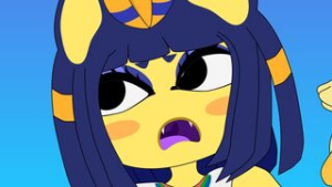 Ankha being fingering - Animal Crossing animation on Crohasit