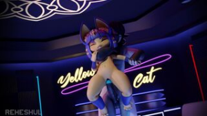 Ankha underestimated someone’s size again - ﻿3D animation on Crohasit