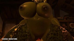 Argonian cowgirl sex - ﻿3D animation on Crohasit