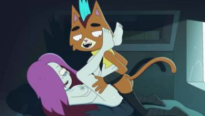 Ash Graven and Little Cato [sfan] - Final Space animation on Crohasit