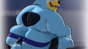 Bandit and his boys - bluey animation on Crohasit