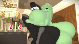 Birb fuk da slime - ﻿3D animation on Crohasit