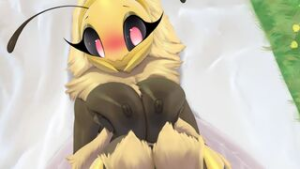 “Blossom Boob Squish Animation” by ThousandFoldFeathers (2021) [No Audio | Loop] - 2D animation on Crohasit