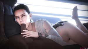 Blowjob from Rey for her best friend - Star Wars animation on Crohasit