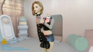 [Boldfinger42] Dragonball Z Android 18 as her own Horse Cock (music version) - ﻿3D animation on Crohasit