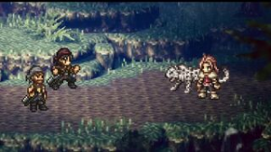 Bounty Huntress H’aanit - Octopath Traveler animation on Crohasit