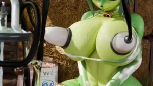 Breast milking via machinery - ﻿3D animation on Crohasit