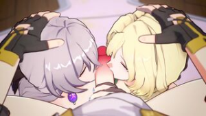 Bronya and Cocolia help Caelus - Honkai Star Rail animation on Crohasit