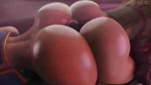 Chun-li and Cammy Buttjob [Polished Jade Bell] - ﻿3D animation on Crohasit
