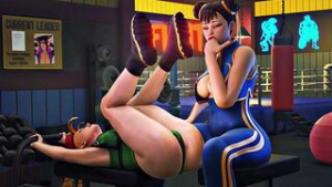Chun_li ( Street fighter ) Edit - ﻿3D animation on Crohasit