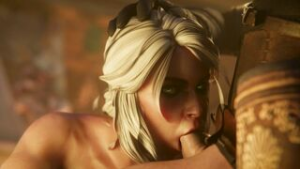 Ciri Taverm Blowjob - ﻿3D animation on Crohasit