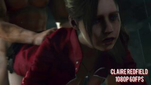 Claire Redfield from behind 1080p - Resident Evil animation on Crohasit