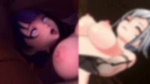 Crimson Thunder (Arlecchino and Raiden Shogun PMV) - ﻿3D animation on Crohasit