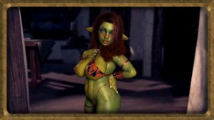 Curvy low-level goblin begs take her into youre party as obedient servant - ﻿3D animation on Crohasit