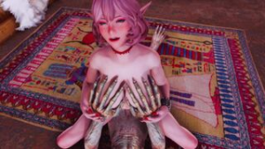 Cute ElfGirl Take All Falmer Cum (AnnaxFalmer)[New Falmer Nude Texture] - ﻿3D animation on Crohasit