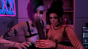 Cyberpunk 2077 – Fun with Joytoys - Cyberpunk 2077 animation on Crohasit