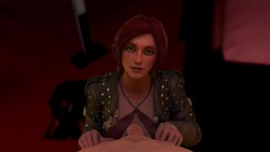Cyberpunk On FIre(Triss Merigold) - ﻿3D animation on Crohasit